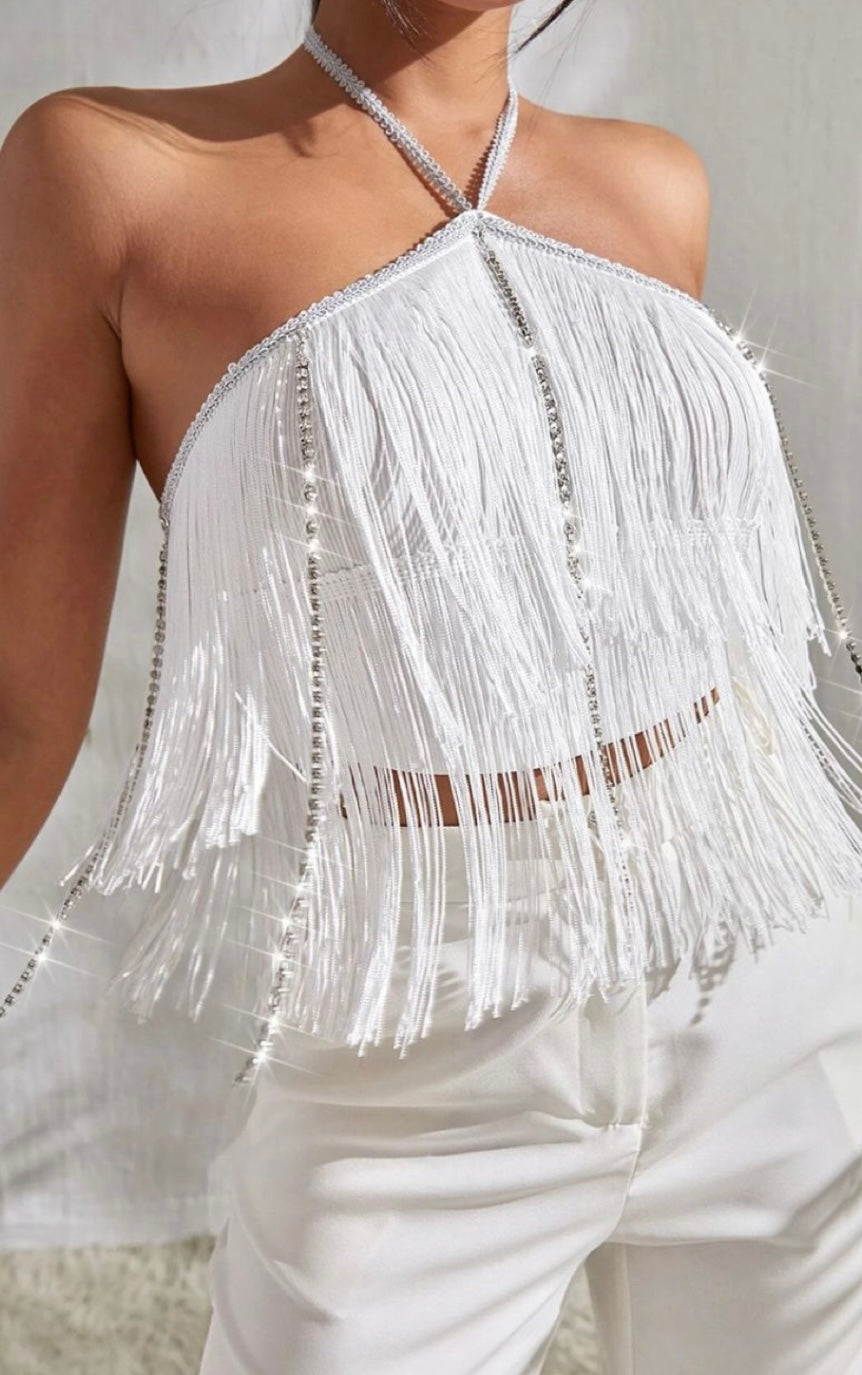 Hailey Fringe Crop Top