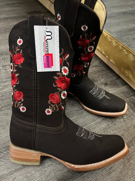 Flor Choco Boots