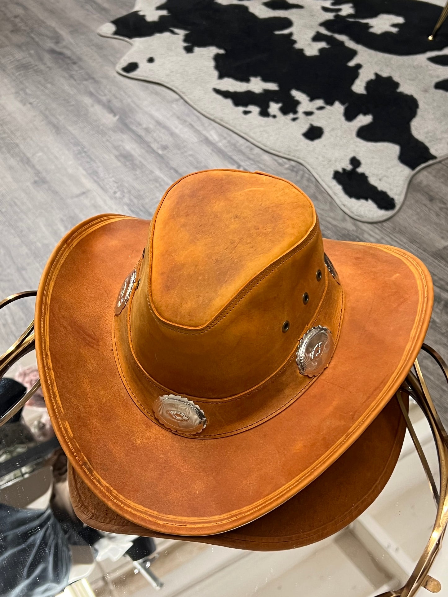 Jayme Leather Hat