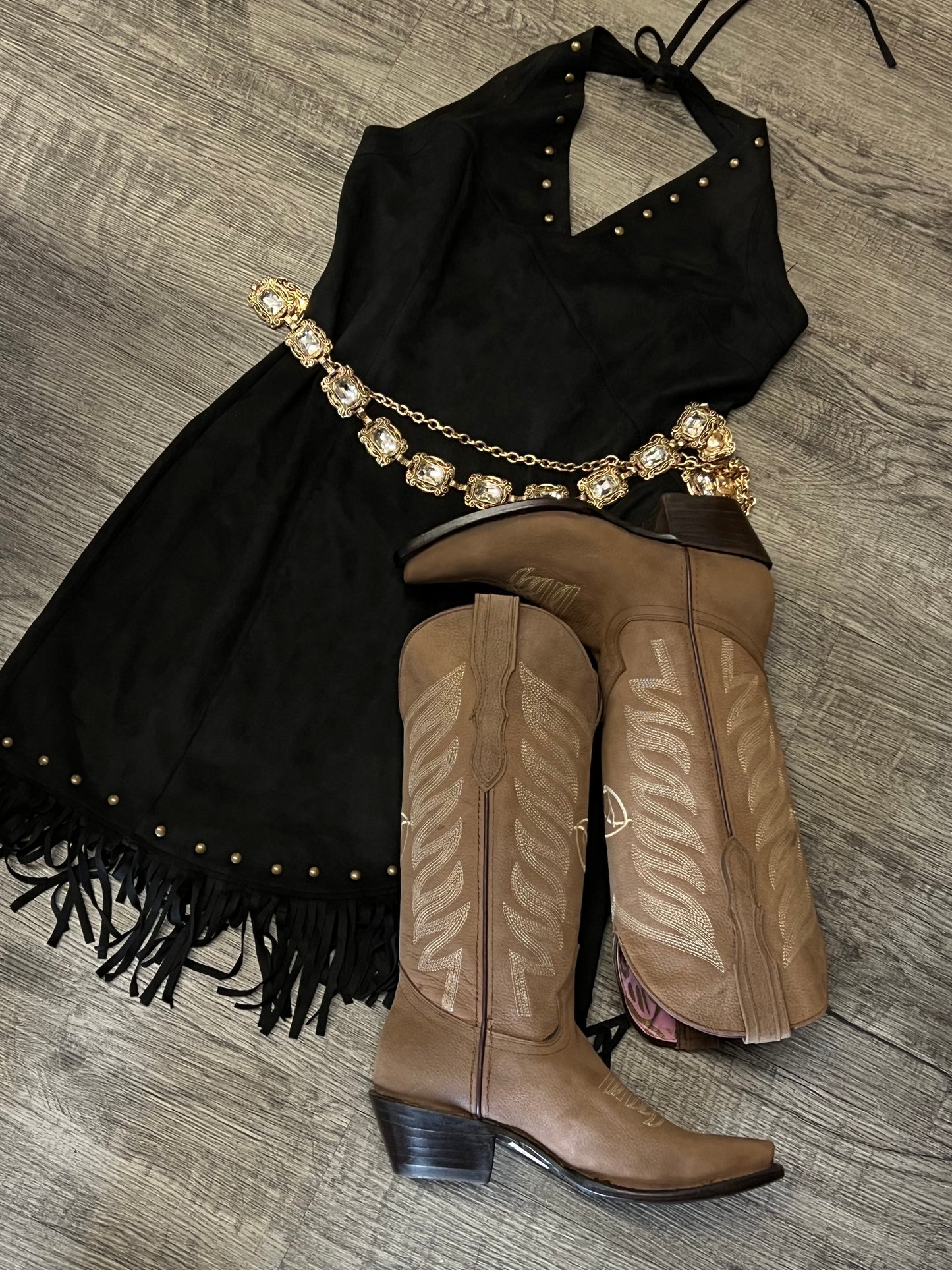 Tiffany suede Fringe Dress